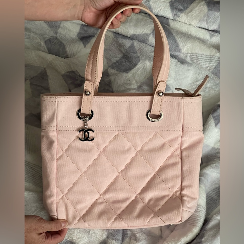 Chanel Light Pink Quilted Tote